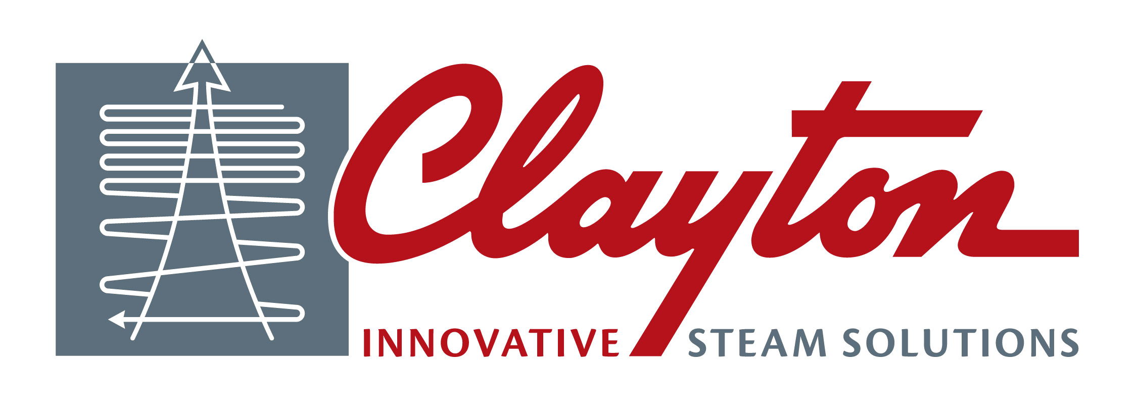 Clayton steam solutions logo white and red-clear